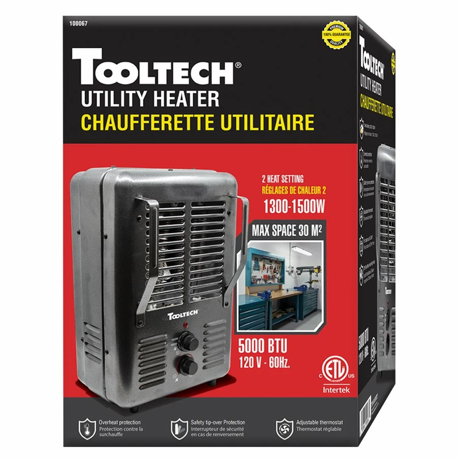 ToolTech® Portable Fan-Forced Utility Heater 5 ToolTech® Portable Fan-Forced Utility Heater