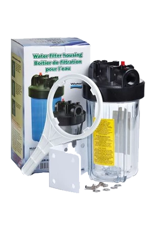 Waterite Single 4.5" OD Big Blue Water Filter Housing | 10" | Clear 3 Waterite Single 4.5" OD Big Blue Water Filter Housing | 10" | Clear