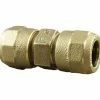 Cambridge Brass Copper Tube Size LF Brass Compression Coupling With Stop Waterworks Products