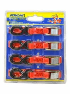 Dynaline Red Cam Straps 1 X 6" | 4pk