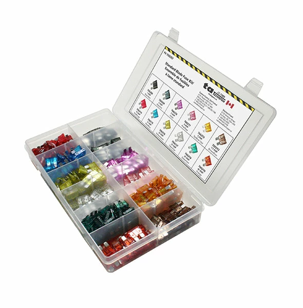 Techspan Standard Blade Fuse Assortment Kit - 380 Pcs 3 Techspan Standard Blade Fuse Assortment Kit - 380 Pcs