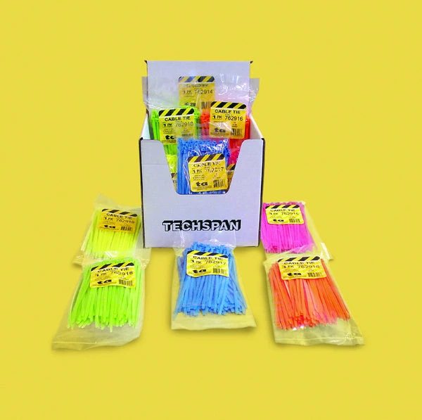 Electrical Supplies Techspan Fluorescent Cable Tie Assortment – 1000 Pcs 3 Electrical Supplies Techspan Fluorescent Cable Tie Assortment – 1000 Pcs