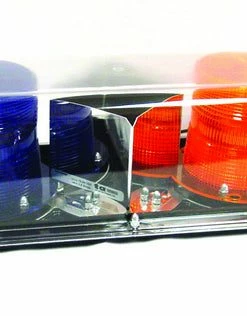 Techspan Amber/Blue Mini Light Bar Safety Supplies