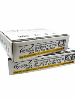 EZ Clean Ultra Heavy Duty Construction Clean Up Bags - 2 Mil Thickness - 26" X 36" Size - Box Of 30 Cleaning Tools