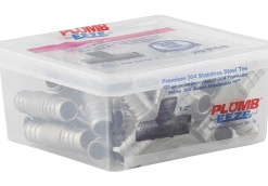 Tubing And Fittings Plumb-Eeze Stainless Steel PEX Tee – Multi Pack