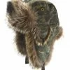 Work Hats Crowncap Raccoon Aviator With Camo | Camo/Natural