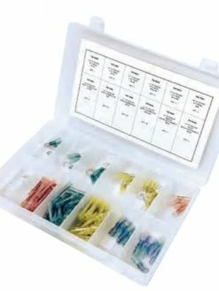 Techspan Crimp 'N' Shrink Terminal Assortment Kit - 115 Pcs Automotive Supplies