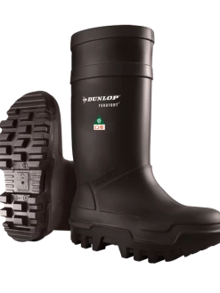 Dunlop Purofort Thermo+ Full Safety Winter Work Boots | Black | Sizes 6-15