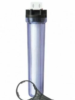 Waterite Single 4.5" OD Big Blue Water Filter Housing | 20" | Clear