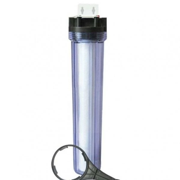 Waterite Single 4.5" OD Big Blue Water Filter Housing | 20" | Clear 3 Waterite Single 4.5" OD Big Blue Water Filter Housing | 20" | Clear