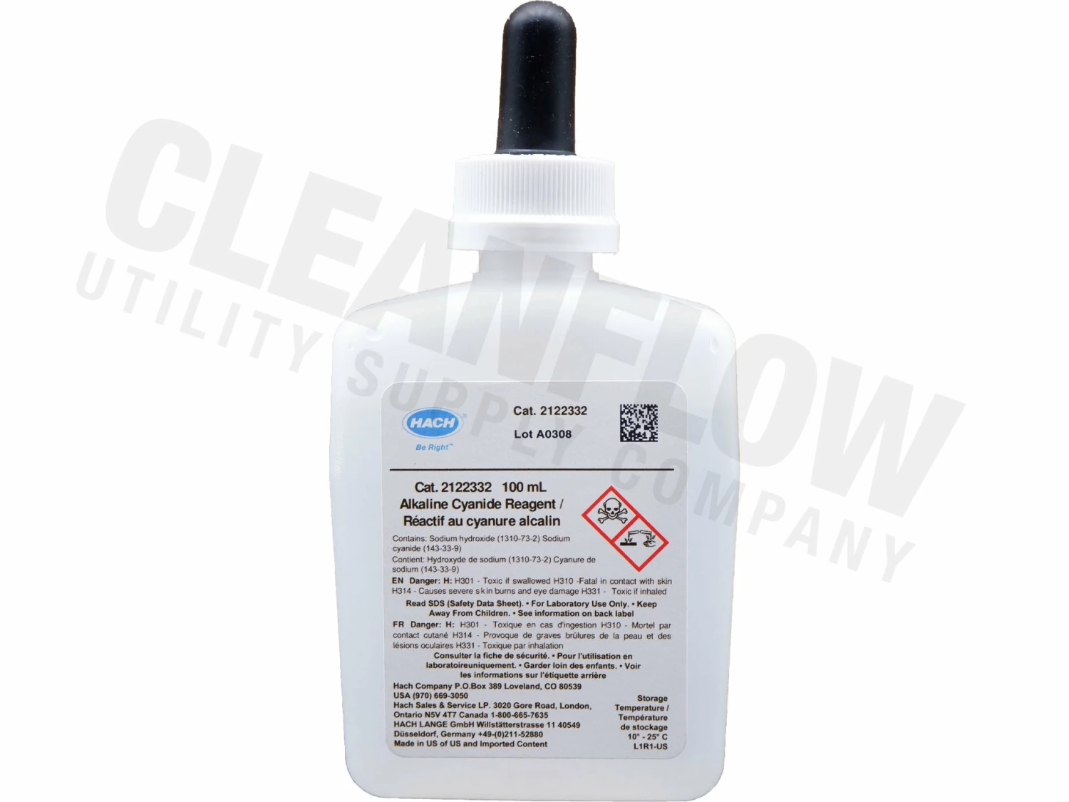 Water Testing Supplies Hach Alkaline Cyanide Reagent 3 Water Testing Supplies Hach Alkaline Cyanide Reagent