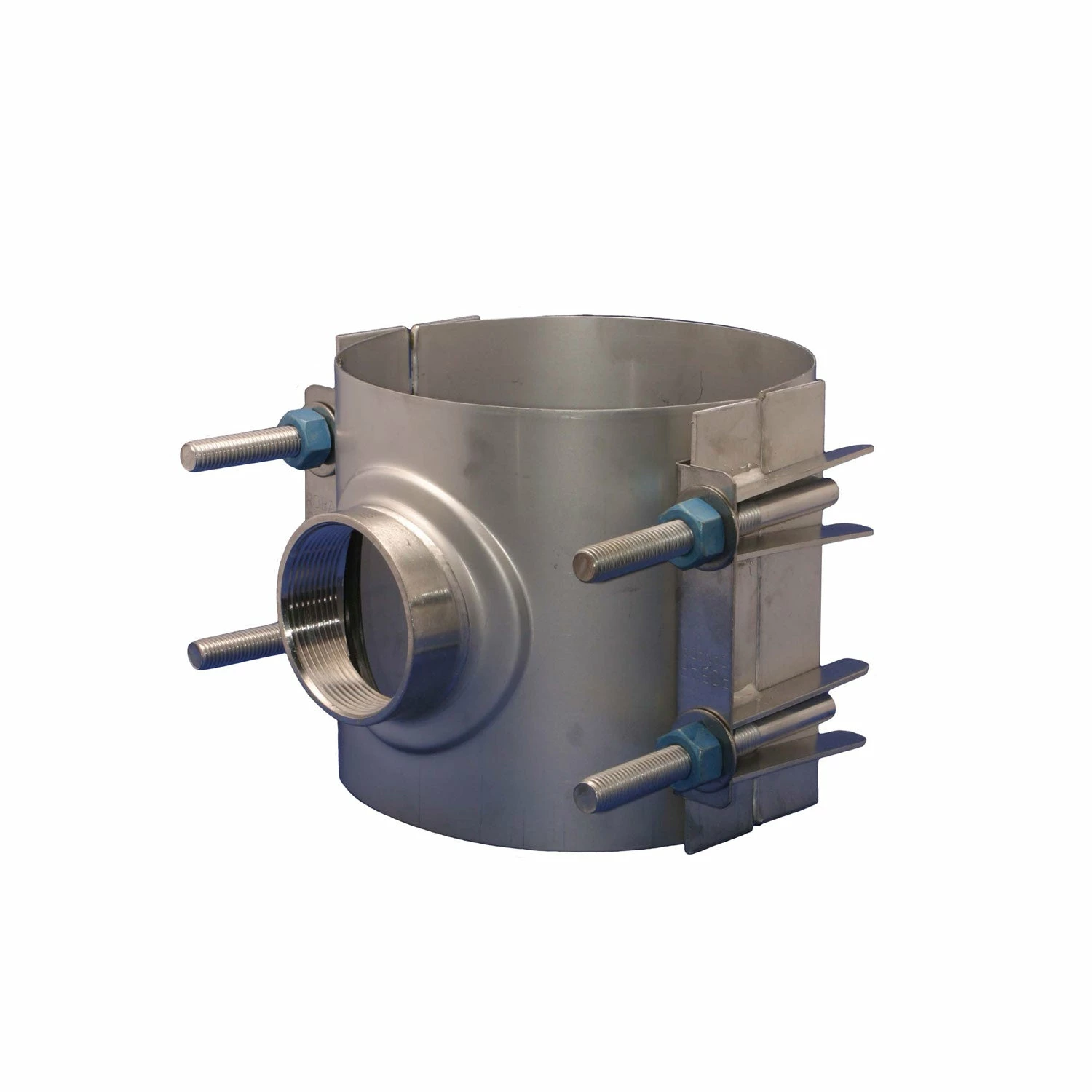 Robar 2626 Stainless Steel Double Section Tapped Service Saddles | CC Tap 3 Robar 2626 Stainless Steel Double Section Tapped Service Saddles | CC Tap