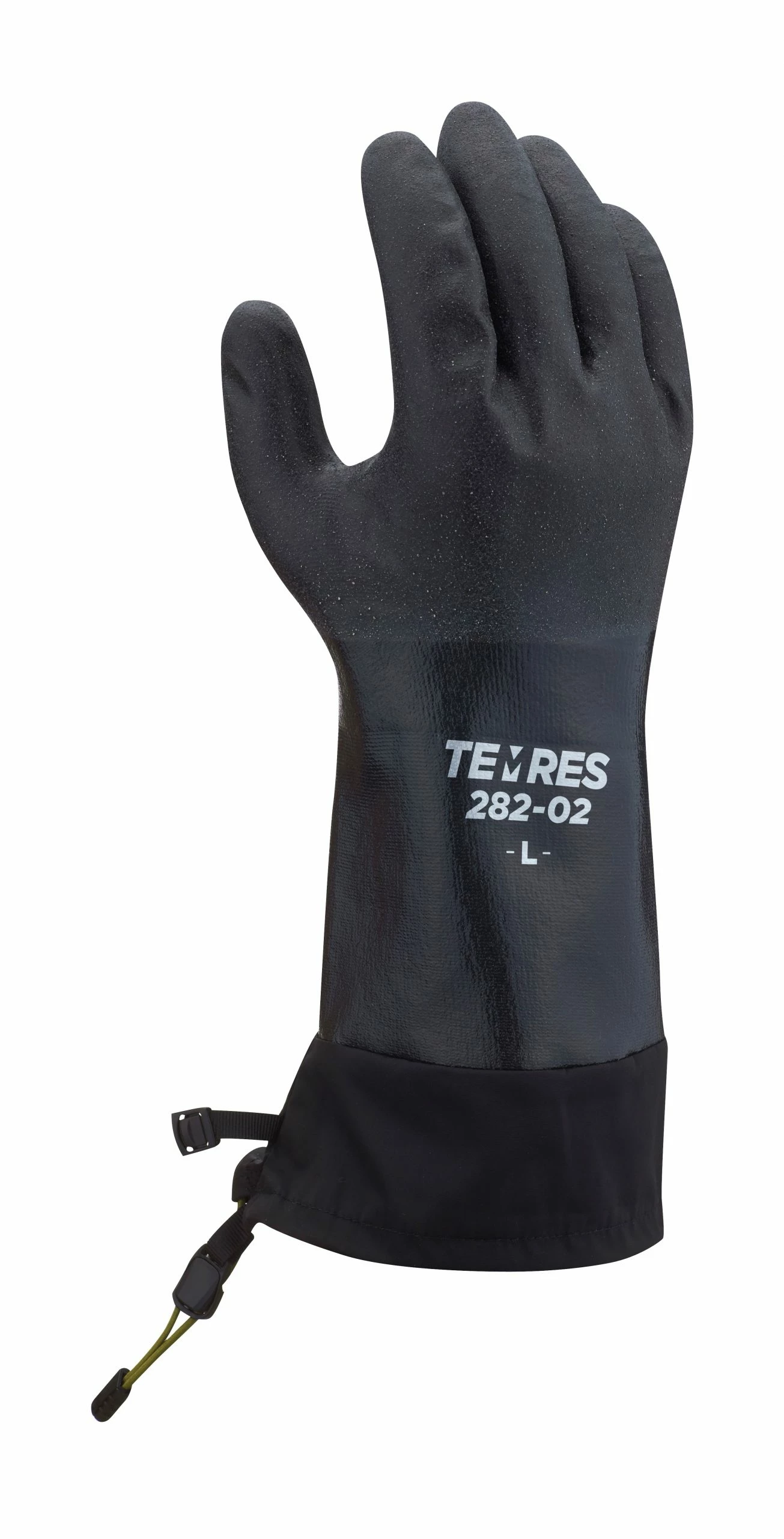 Work Gloves Showa TEMRES® 282-02 Acrylic Insulated Polyurethane Coated Rough Grip Winter Glove W/ Draw Cord Cuff 3 Work Gloves Showa TEMRES® 282-02 Acrylic Insulated Polyurethane Coated Rough Grip Winter Glove W/ Draw Cord Cuff