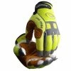 Caiman® 2984 Goat Grain Hi-Vis Ultimate Comfort Mechanic's Gloves Work Gloves
