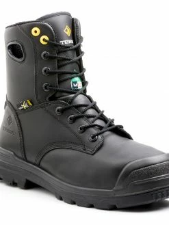 Terra Safety Footwear 8 Inch Safety Boots Terra Paladin Composite Toe 8" Internal Metguard Men's Safety Work Boots | Black | Sizes 4 - 14