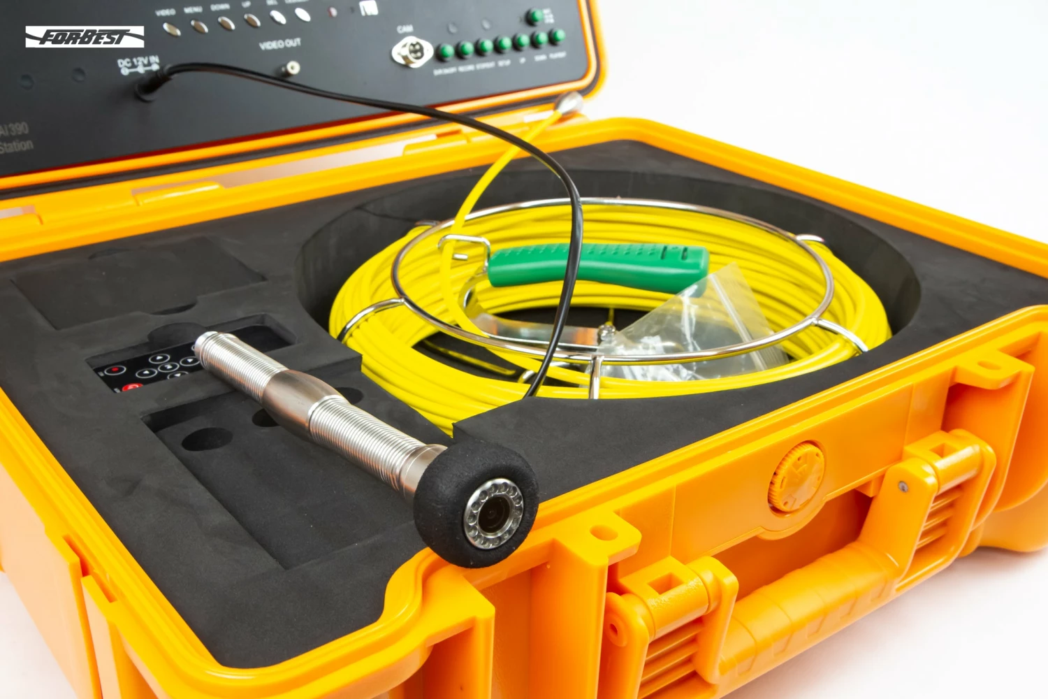 Forbest Luxury Portable Sewer/Drain Camera, With Transmitter, Meter Counter, 130FT Pipe Inspection & Locators 5 Forbest Luxury Portable Sewer/Drain Camera, With Transmitter, Meter Counter, 130FT Pipe Inspection & Locators