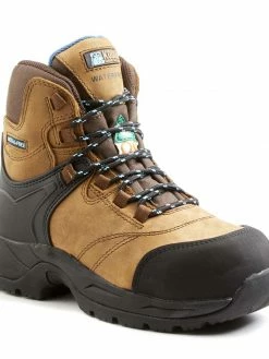 6 Inch Safety Boots Kodiak Journey Women's Composite Toe 6" Hiker Safety Work Boots | Brown | Sizes 6 - 11