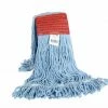 Globe Commercial Products Syn-Pro® Synthetic Looped-End Heavy Duty Wide Band Mop Heads Cleaning Tools