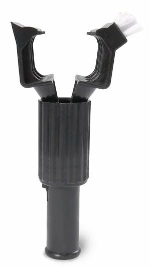 Globe Commercial Products Jaws Scrape-N-Scrub Clamp Style Quick Release Wide Band Mop Handle - 60" Wood Handle 3 Globe Commercial Products Jaws Scrape-N-Scrub Clamp Style Quick Release Wide Band Mop Handle - 60" Wood Handle