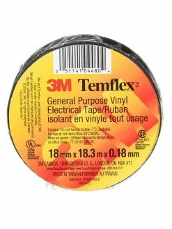 3M Temflex General Use Electrical Tape - Pack Of 10 Rolls Electrical Supplies