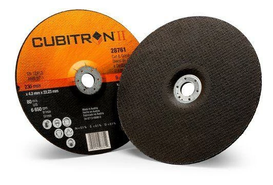 3M Cubitron II Cut And Grind Wheels - Type 27 Depressed Centre Style Power Tool Accessories 3 3M Cubitron II Cut And Grind Wheels - Type 27 Depressed Centre Style Power Tool Accessories