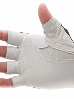 Work Gloves Impacto 401-30 Anti-Impact Pearl Leather Series Half Finger Glove With VEP Impact Protection