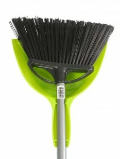 Globe Commercial Products 10" Angle Brooms With EZ Clean Dustpan Combo Cleaning Tools