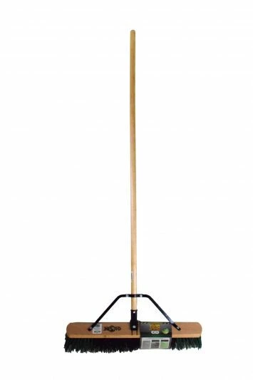 Globe Commercial Products Cleaning Tools The Beast™ Contractor's Medium Bristle Push Broom Assembly - 24" Head 5 Globe Commercial Products Cleaning Tools The Beast™ Contractor's Medium Bristle Push Broom Assembly - 24" Head