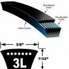 Maintenance Supplies D & D Global Industrial Drive Belts | 3L200 - 3L400