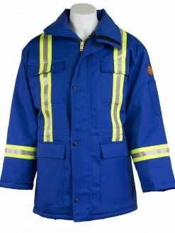 KELTEK Apparel KELTEK 423S Insulated Flame Resistant Hi-Vis Contractor Parka | Blue | S-5XL (HRC 4)