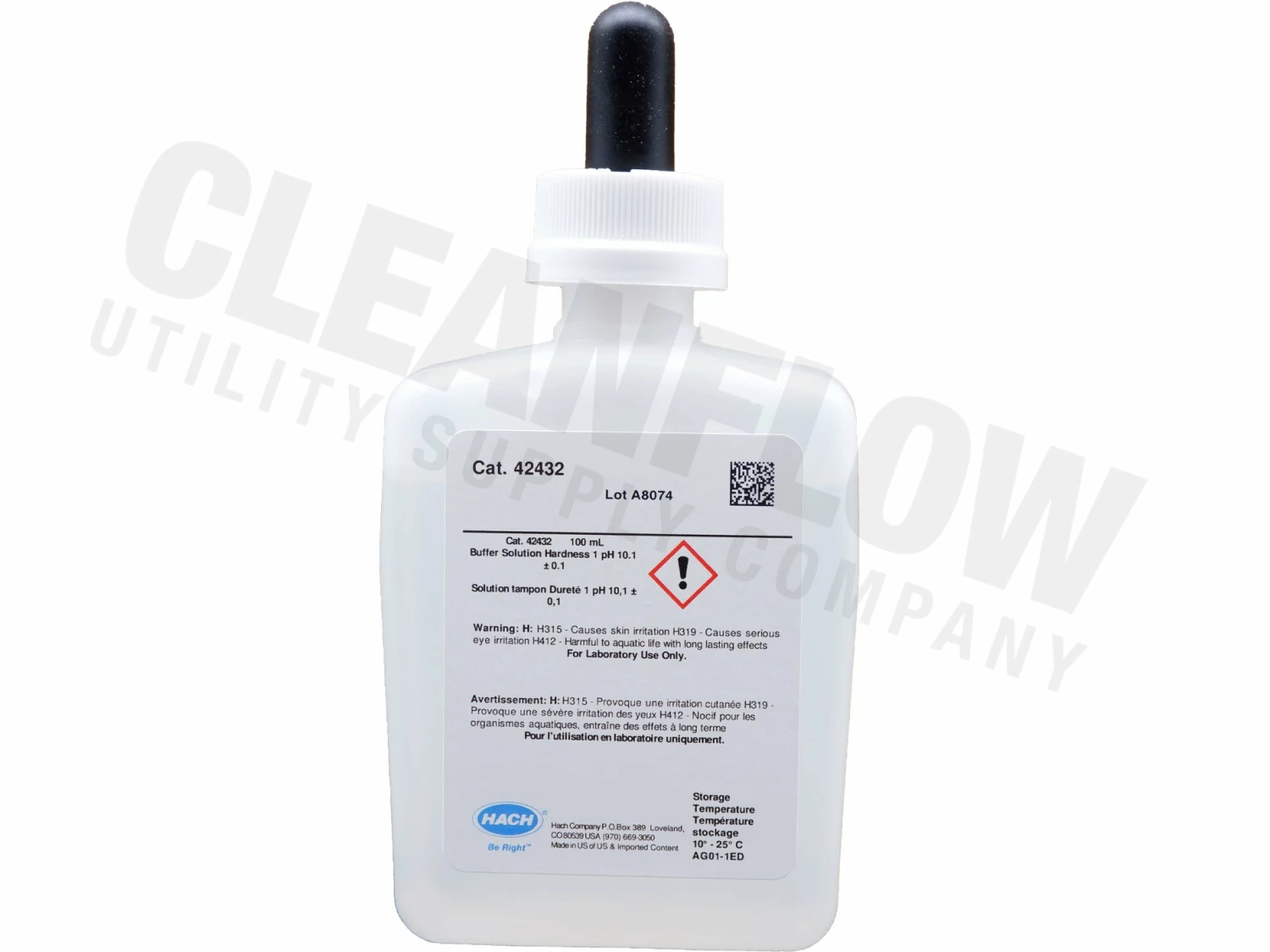 Hach 42432 Hardness 1 Buffer Solution, 100 ML MDB 3 Hach 42432 Hardness 1 Buffer Solution, 100 ML MDB