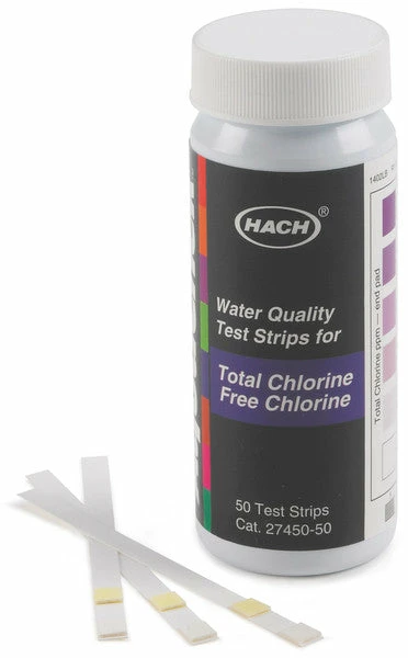 Water Testing Equipment Hach 2745050 Free & Total Chlorine Test Strips | 0 - 10 Mg/L 3 Water Testing Equipment Hach 2745050 Free & Total Chlorine Test Strips | 0 - 10 Mg/L