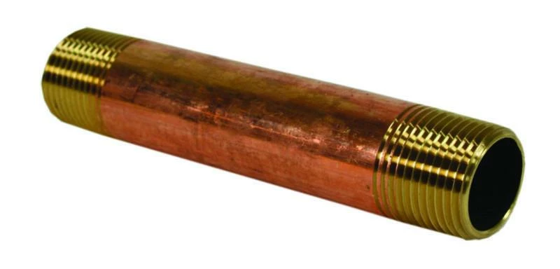Cleanflow Fittings And Valves Lead Free Brass Threaded Pipe Nipple X 4" Length 3 Cleanflow Fittings And Valves Lead Free Brass Threaded Pipe Nipple X 4" Length