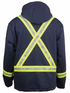 KELTEK Apparel KELTEK 492S Flame Resistant Hi-Vis Zip Fleece Jacket | Navy | S-5XL (HRC 2) Flame Resistant Work Wear