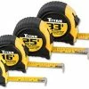 Cleanflow 4-Piece Tape Measure Set Hand Tools