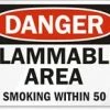 Cleanflow Flammable Area Safety Sign 2 Cleanflow Flammable Area Safety Sign