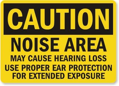 Cleanflow Caution Noise Area Safety Sign 3 Cleanflow Caution Noise Area Safety Sign