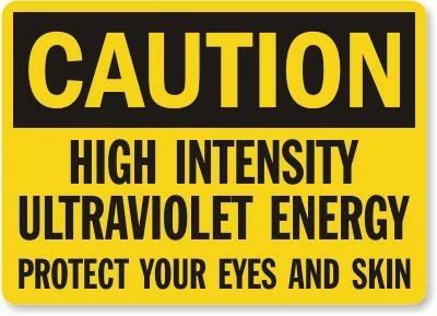 Cleanflow Safety Supplies High Intensity Ultraviolet Energy Safety Sign 3 Cleanflow Safety Supplies High Intensity Ultraviolet Energy Safety Sign