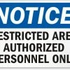 Cleanflow Restricted Area Safety Sign 2 Cleanflow Restricted Area Safety Sign
