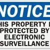 Cleanflow Electronic Surveillance Safety Sign