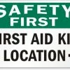 Cleanflow Safety First - First Aid Kit Location Safety Sign