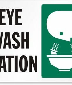 Cleanflow Eyewash Station Safety Signs