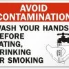 Cleanflow Avoid Contamination Safety Sign Safety Supplies