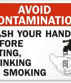 Cleanflow Avoid Contamination Safety Sign Safety Supplies