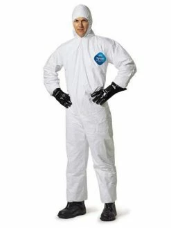 DuPont Tyvek Disposable Protective Coveralls W/ Elastic Wrists, Ankles And Hood Work Wear