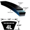 D & D Global Industrial Drive Belts | 4L250 - 4L450 2 D & D Global Industrial Drive Belts | 4L250 - 4L450