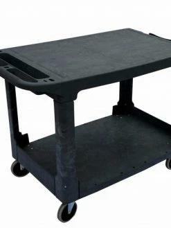 Globe Commercial Products Heavy-Duty Flat Shelf Utility Carts