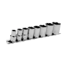 Jet 3/8" Drive SAE Chrome Socket Set - 6 Point - 8 Piece 2 Jet 3/8" Drive SAE Chrome Socket Set - 6 Point - 8 Piece