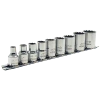 Hand Tools Jet 3/8" Drive SAE Chrome Socket Set - 12 Point - 9 Piece