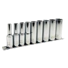 Jet 3/8" Drive SAE Chrome Socket Set - 12 Point - 9 Piece DEEP Hand Tools 1 Jet 3/8" Drive SAE Chrome Socket Set - 12 Point - 9 Piece DEEP Hand Tools